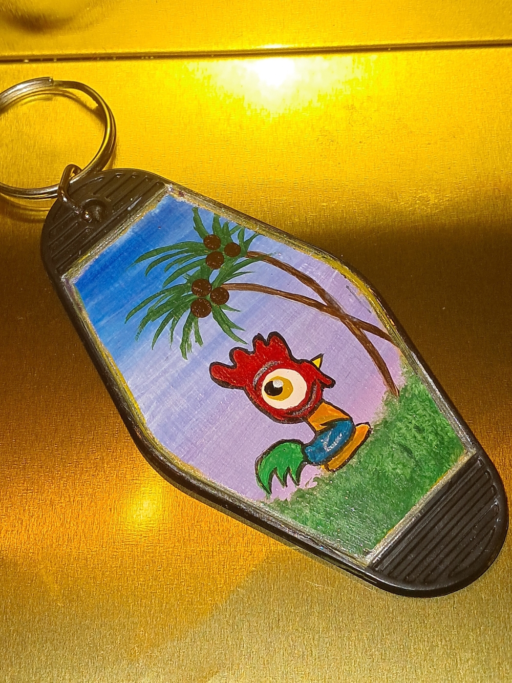 Hand-Painted HEIHEI MOANA keychain